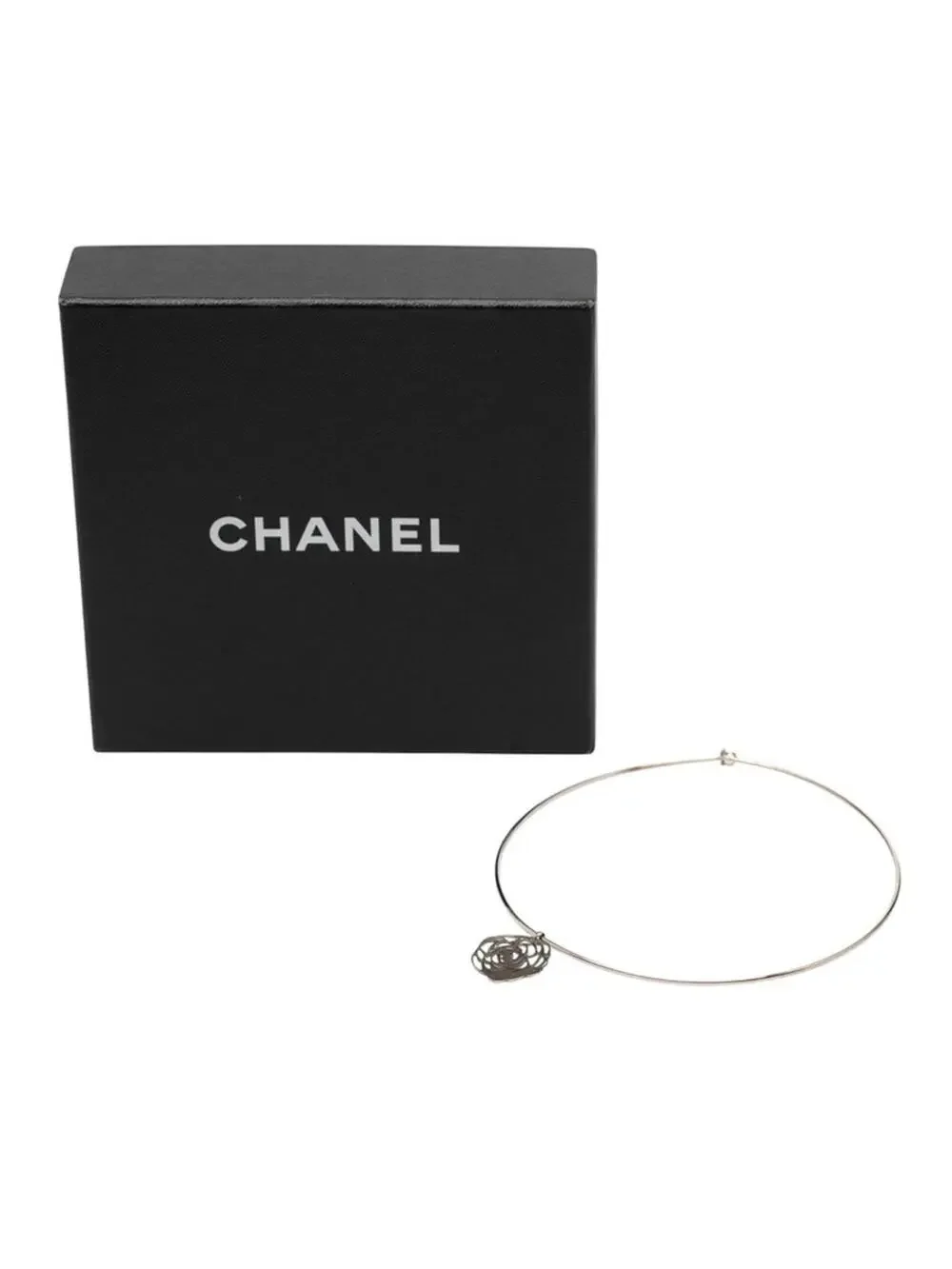 Chanel Camellia Pendant Necklace Metal #234123C88B